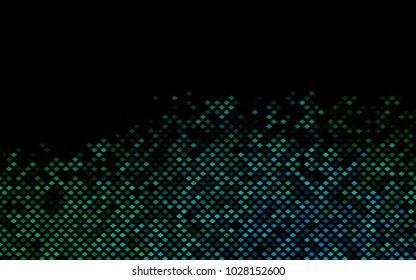 Dark Blue, Green vector background of rectangles and squares. Style quilt and blanket. Geometrical rectangular pattern. Repeating pattern with rectangle shapes.