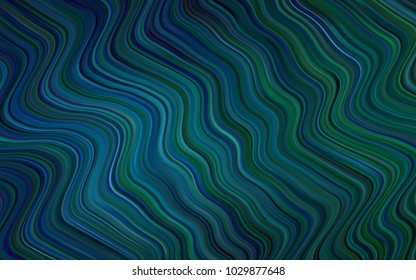 Dark Blue, Green vector background with abstract circles. Brand-new colored illustration in memphis style with gradient. Memphis design for your web site.