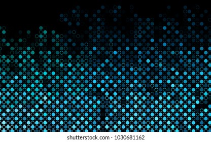 Dark Blue, Green vector  background with bubbles. Illustration with set of shining colorful abstract circles. The pattern can be used for aqua ad, booklets.