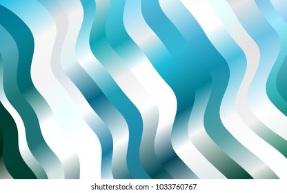 Dark Blue, Green vector background with bent ribbons. Brand-new colored illustration in marble style with gradient. The elegant pattern for brand book.