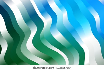 Dark Blue, Green vector background with lava shapes. Brand-new colored illustration in marble style with gradient. The elegant pattern for brand book.