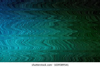 Dark Blue, Green vector background with bubble shapes. Blurred geometric sample with gradient bubbles.  Textured wave pattern for backgrounds.