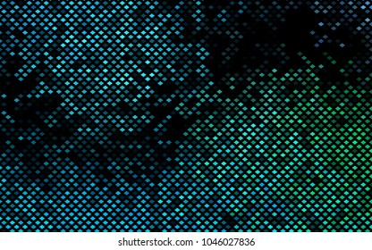 Dark Blue, Green vector background of rectangles and squares. Style quilt and blanket. Geometrical rectangular pattern. Repeating pattern with rectangle shapes.
