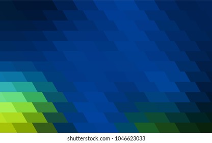 Dark Blue, Green vector background of rectangles and squares. Style quilt and blanket. Geometrical rectangular pattern. Repeating pattern with rectangle shapes.