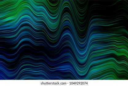 Dark Blue, Green vector background with bubble shapes. Colorful illustration in abstract marble style with gradient. New composition for your brand book.