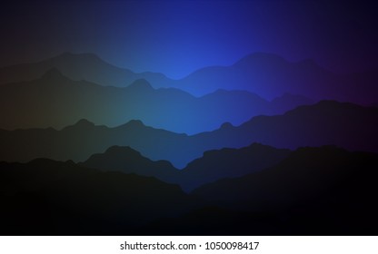 Dark Blue, Green vector background with lava shapes. Glitter abstract illustration with wry lines. A new texture for your  ad, booklets, leaflets.