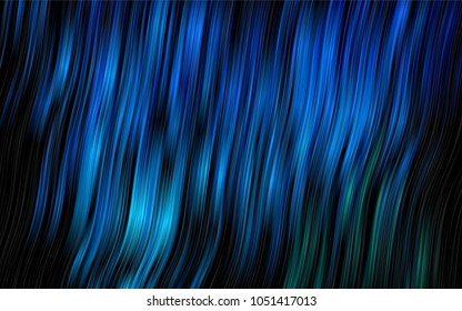 Dark Blue, Green vector background with abstract lines. Shining crooked illustration in marble style. A completely new marble design for your business.