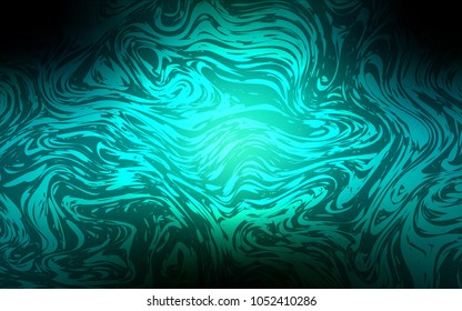 Dark Blue, Green vector background with lamp shapes. An elegant bright illustration with gradient. New composition for your brand book.