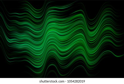Dark Blue, Green vector background with curved circles. A completely new color illustration in marble style. A new texture for your  ad, booklets, leaflets.