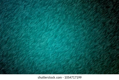 Dark Blue, Green vector background with curved circles. Brand-new colored illustration in marble style with gradient. The best blurred design for your business.