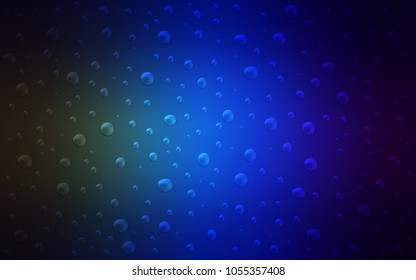 Dark Blue, Green vector background with dots. Blurred bubbles on abstract background with colorful gradient. The pattern can be used for beautiful websites.