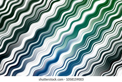 Dark Blue, Green vector background with liquid shapes. A vague circumflex abstract illustration with gradient. Marble design for your web site.