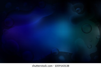 Dark Blue, Green vector background with lava shapes. An elegant bright illustration with gradient. Pattern for your business design.