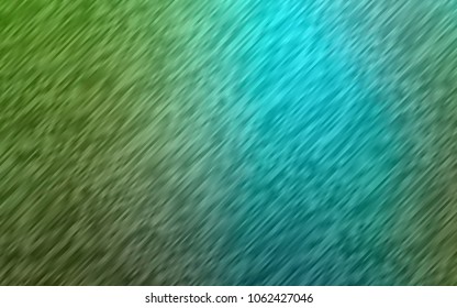 Dark Blue, Green vector background with straight lines. Decorative shining illustration with lines on abstract template. The pattern can be used as ads, poster, banner for commercial.