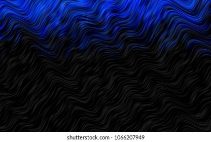 Dark Blue, Green vector background with lamp shapes. Shining crooked illustration in marble style. A completely new marble design for your business.
