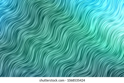 Dark Blue, Green vector background with curved circles. Creative geometric illustration in marble style with gradient. A completely new marble design for your business.