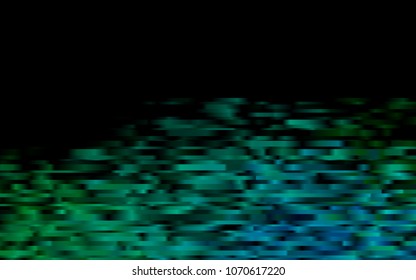 Dark Blue, Green vector background with straight lines. Lines on blurred abstract background with gradient. Smart design for your business advert.