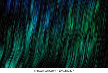 Dark Blue, Green vector background with bent lines. Brand-new colored illustration in marble style with gradient. The elegant pattern for brand book.