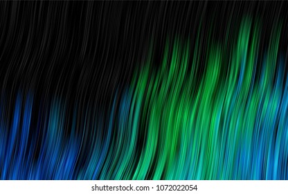 Dark Blue, Green vector background with bubble shapes. Brand-new colored illustration in marble style with gradient. Brand-new design for your ads, poster, banner.
