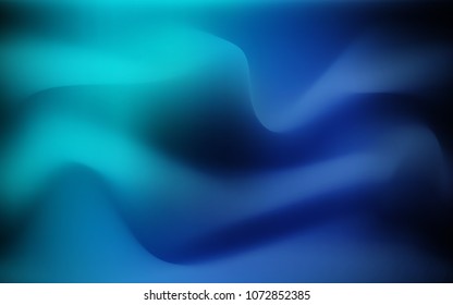 Dark Blue, Green vector background with abstract circles. Shining crooked illustration in marble style. Brand-new design for your ads, poster, banner.