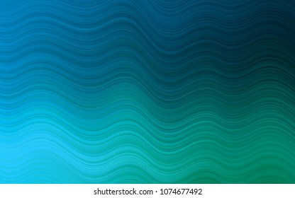 Dark Blue, Green vector background with lamp shapes. Blurred geometric sample with gradient bubbles.  The best blurred design for your business.