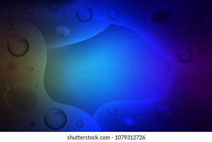 Dark Blue, Green vector background with liquid shapes. Colorful illustration in abstract memphis style with gradient. A new texture for your  ad, booklets, leaflets.