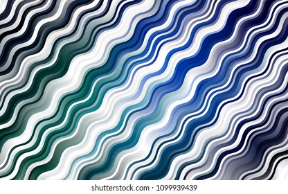 Dark Blue, Green vector background with lava shapes. An elegant bright illustration with gradient. New composition for your brand book.