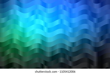 Dark Blue, Green vector background with lava shapes. Brand-new colored illustration in marble style with gradient. A completely new template for your business design.