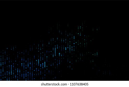 Dark Blue, Green vector  background with bubbles. Beautiful colored illustration with blurred circles in nature style. New design for ad, poster, banner of your website.