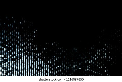 Dark Blue, Green vector  background with dots. Illustration with set of shining colorful abstract circles. The pattern can be used for beautiful websites.