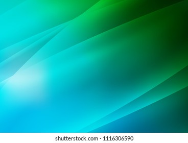 Dark Blue, Green vector background with straight lines. Lines on blurred abstract background with gradient. The pattern can be used for websites.