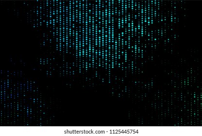 Dark Blue, Green vector  background with dots. Modern abstract illustration with colorful water drops. Beautiful design for your business natural advert.