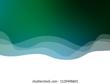 Dark Blue, Green vector background with lamp shapes. Geometric illustration in marble style with gradient.  Textured wave pattern for backgrounds.