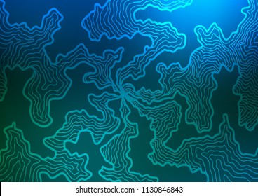 Dark Blue, Green vector background with liquid shapes. A sample with blurred bubble shapes. A new texture for your  ad, booklets, leaflets.
