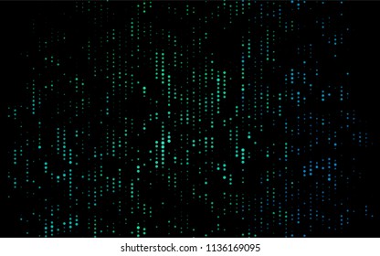 Dark Blue, Green vector  background with bubbles. Abstract illustration with colored bubbles in nature style. The pattern can be used for aqua ad, booklets.