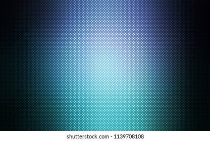 Dark Blue, Green vector background with bubbles. Glitter abstract illustration with blurred drops of rain. Pattern can be used as texture of wallpapers.