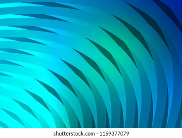 Dark Blue, Green vector background with straight lines. Shining colored illustration with narrow lines. Best design for your ad, poster, banner.