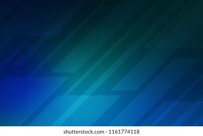 Dark Blue, Green vector background with straight lines. Modern geometrical abstract illustration with Lines. Smart design for your business advert.