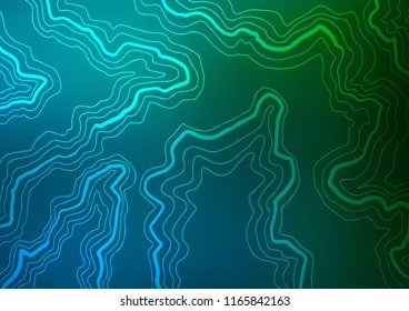 Dark Blue, Green vector background with bubble shapes. Creative geometric illustration in marble style with gradient. A completely new template for your business design.