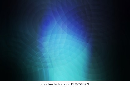 Dark Blue, Green vector background with bubbles. Blurred bubbles on abstract background with colorful gradient. New design for ad, poster, banner of your website.