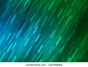Dark Blue, Green vector background with straight lines. Blurred decorative design in simple style with lines. The pattern can be used for websites.