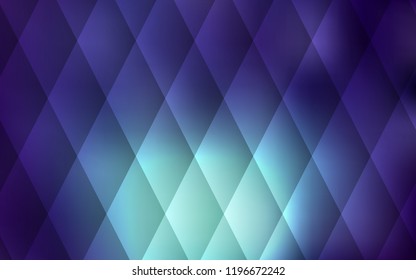 Dark Blue, Green vector background with rectangles. Rectangles on abstract background with colorful gradient. Best design for your ad, poster, banner.