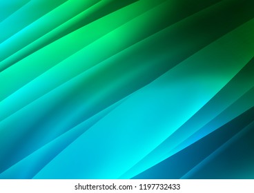 Dark Blue, Green vector background with straight lines. Blurred decorative design in simple style with lines. Best design for your ad, poster, banner.