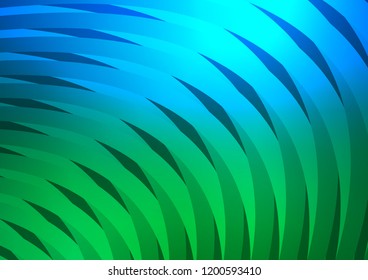 Dark Blue, Green vector background with straight lines. Modern geometrical abstract illustration with staves. Smart design for your business advert.