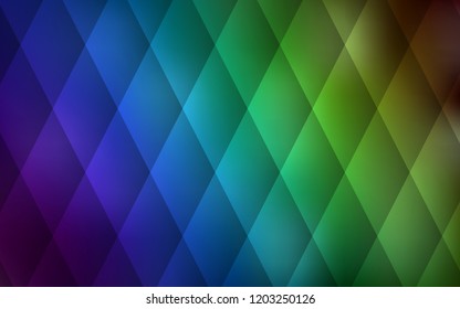 Dark Blue, Green vector background with rectangles. Modern abstract illustration with colorful rectangles. Modern template for your landing page.