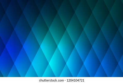Dark Blue, Green vector background with rectangles. Rectangles on abstract background with colorful gradient. Best design for your ad, poster, banner.