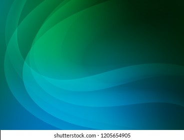 Dark Blue, Green vector background with bubble shapes. Geometric illustration in marble style with gradient.  Marble design for your web site.