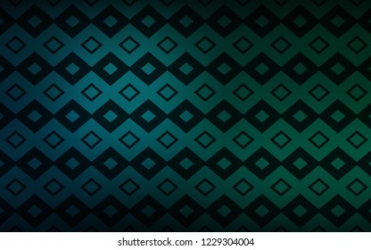 Dark Blue, Green vector background with rectangles. Decorative design in abstract style with rectangles. Pattern for busines ad, booklets, leaflets