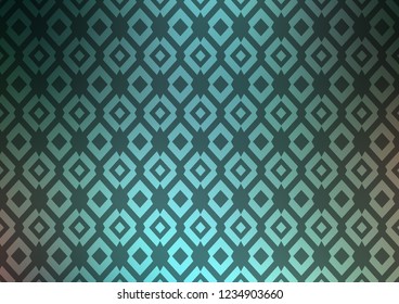 Dark Blue, Green vector background with rectangles. Modern abstract illustration with colorful rectangles. Best design for your ad, poster, banner.