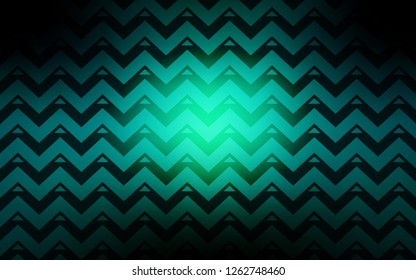 Dark Blue, Green vector background with triangles, lines. Decorative design in abstract style with triangles. Best design for poster, banner.